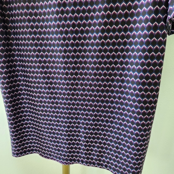 Hickey Freeman Printed Golf Polo Shirt Mens Size Medium Black Short Sleeve - Picture 3 of 7